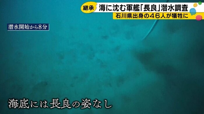 錨の着底地点に長良は見当たらない