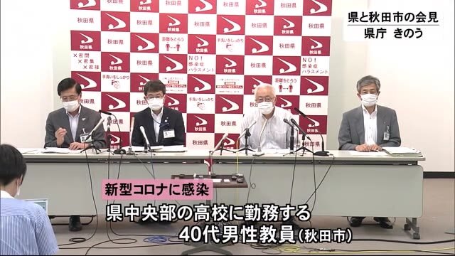 秋田県中央部の高校教員 新型コロナに感染 県内35例目