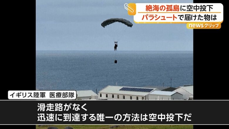 物資を空から投下することになったイギリス陸軍医療隊
