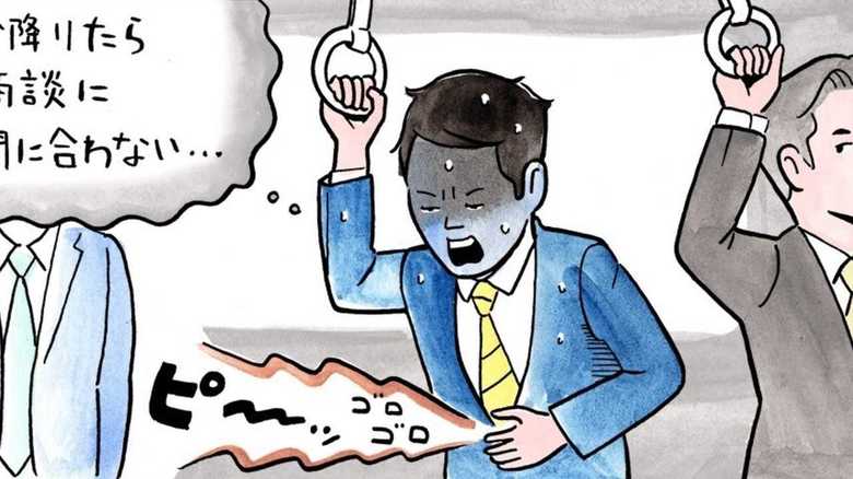 電車内で突然の下痢、実は「かくれ便秘」かも…簡単な解決法は?
