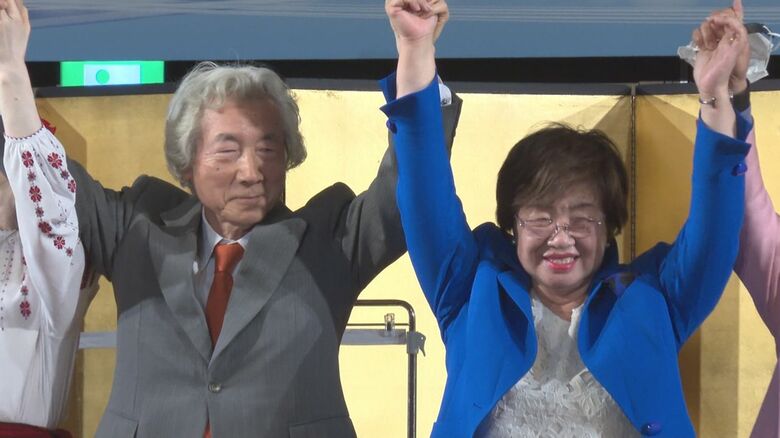 応援に駆けつけた小泉元首相