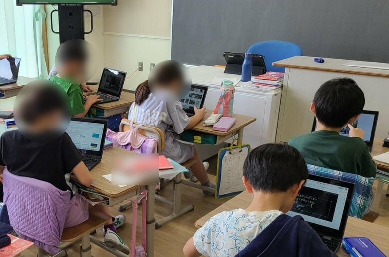 タブレットを使った授業