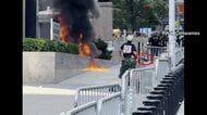 ニューヨークのICEが入るビル放火の一部始終…大きな爆発音も　元アメリカ陸軍所属の男を拘束　移民政策に反発か