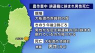 畑で耕運機に足を挟まれ84歳男性死亡　岩手県大船渡市