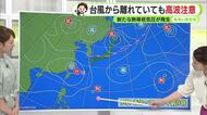 台風18号の影響で静岡県内も波の高い状態　新たな熱帯低気圧も発生　今後の動向注意　【静岡・ただいま天気　8/26】