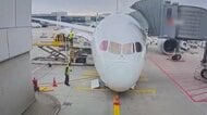 出発待ちの航空機、前輪が突然折れるトラブル　乗務員ら数人が負傷　ドイツ・フランクフルト空港