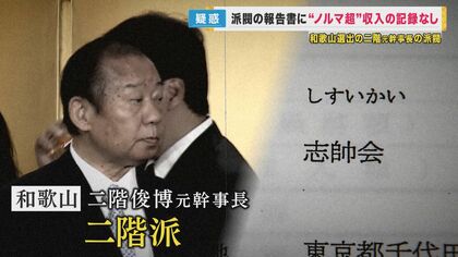 【パーティー券収入問題】二階派でも1億円超える収入が記載されていない疑い　二階氏「事実関係を調査」