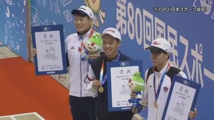 【青森国スポ】水泳・飛込で島根県勢躍動！成年男子・須山選手が銀メダル　少年男子・廣冨選手が3位