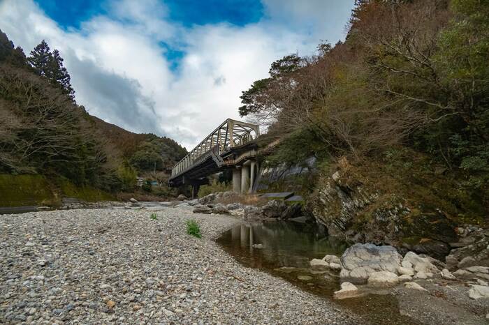 土讃線土佐北川駅/高知県(2024年2月撮影)