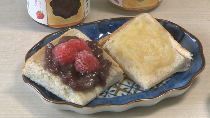 新潟県産イチゴ「越後姫」や、サツマイモを練り込んだ商品も