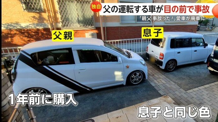 1年前に購入した事故に遭った車（たかにぃEX999）