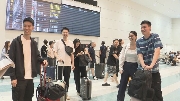福岡空港国際線到着ロビー(10月1日)