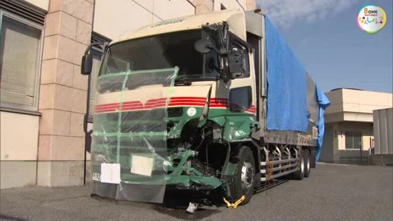 岡山市南区の国道２号で工事の交通規制現場に大型トラックが突っ込む　誘導の１人が死亡、２人ケガ【岡山】｜FNNプライムオンライン