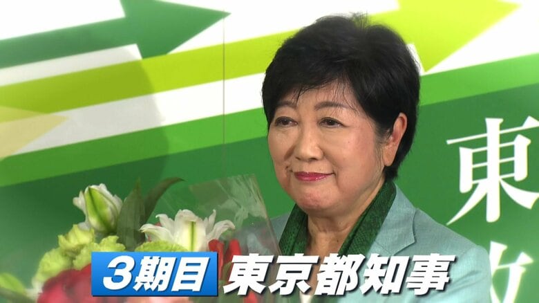 【都知事選】小池百合子氏「これまでにない選挙戦」56人立候補で混迷　“ヤジ”飛び交う場面も…蓮舫氏抑え石丸氏2位｜FNNプライムオンライン