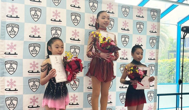 ノービスA女子表彰台(中部選手権)