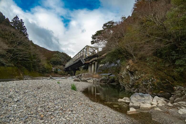 土讃線土佐北川駅／高知県（2024年2月撮影）