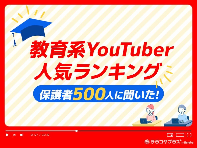 【2021年版】保護者500人が選ぶ教育系YouTuber人気ランキング発表! 1位小島よしお、2位中田敦彦、3位松丸亮吾