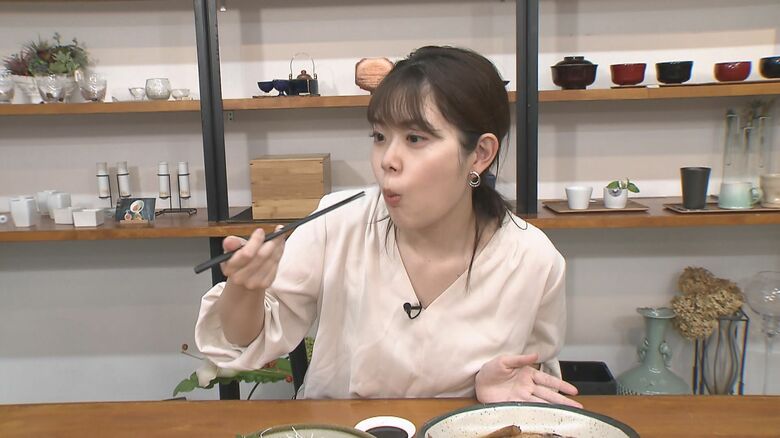 さてお味は？　小川ひとみリポーター