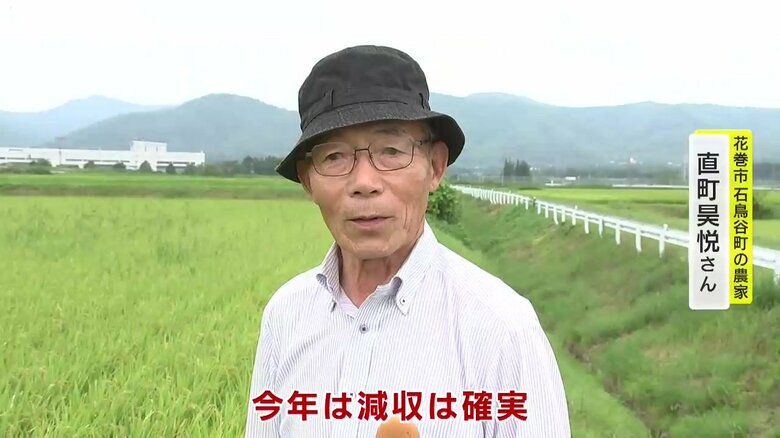 花巻市石鳥谷町の農家・直町昊悦さん（82）