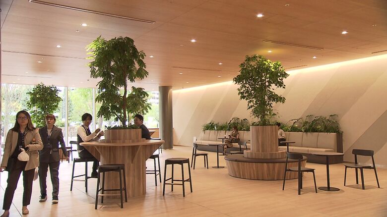 富裕層を意識した内装になっている