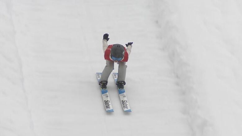 野沢温泉ジュニアスキークラブの練習