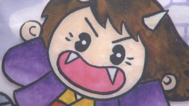 安達ヶ原ふるさと村のキャラクター「バッピーちゃん」