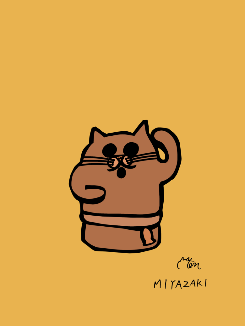 宮崎県のご当地ネコ（はにわネコ）