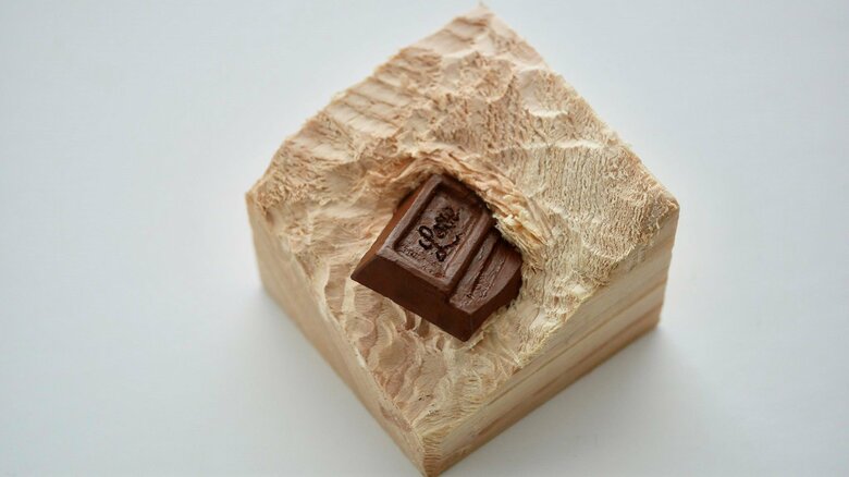 チョコレートを再現した作品