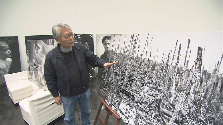 写真展などで戦争の爪痕を伝える