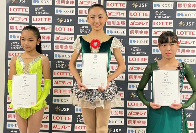 ノービスA女子表彰台