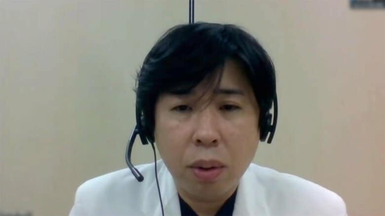 取材に応じる、東京医科歯科大学病院･植木穣病院長補佐