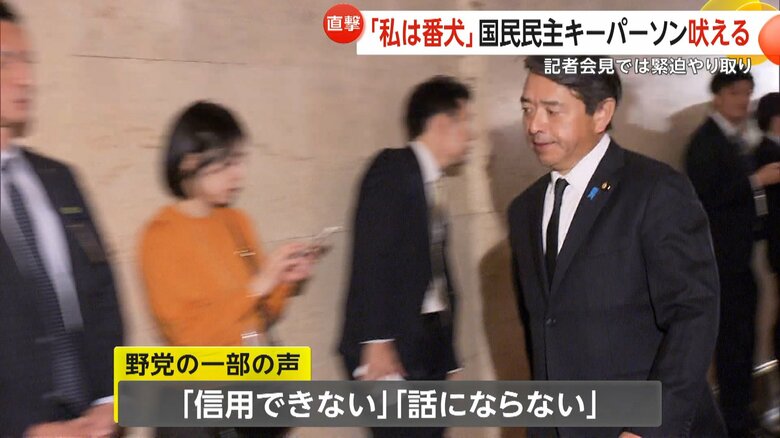 野党の一部から「信用できない」などと冷ややかな声も出ている榛葉幹事長