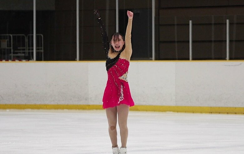 西日本選手権では力強いガッツポーズも出た金沢純禾が3位表彰台に