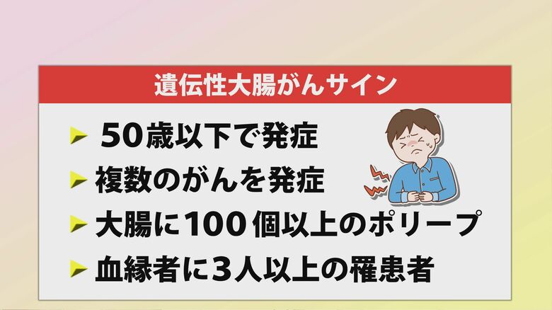 遺伝性大腸がんのサイン