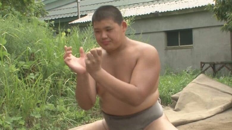 大の里（当時中学3年生）