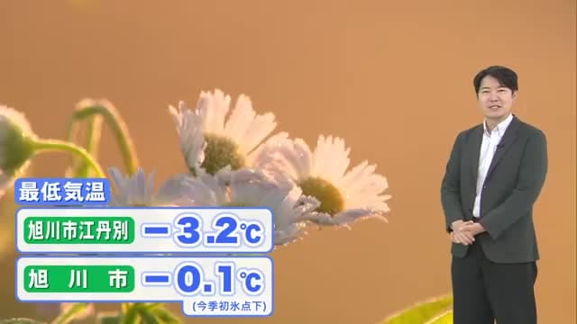 【冬日】霜が作る美しい光景！道内66地点で0℃下回る冷え込み…-5℃以下の所も！日中は日差し暖か【北海道の天気 14日(火)】
