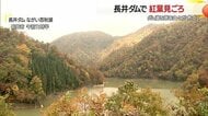 長井ダムで山々の紅葉が見頃　雪と紅葉のコラボレーションも！季節の美しさを大パノラマで【山形発】