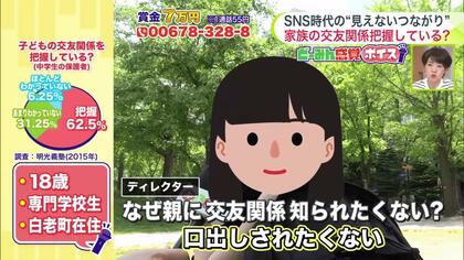 【お子さんの交友関係、知ってますか】「友達だれ？」と聞く親と「口出しされたくない」子ども―SNSで気軽につながれるデジタル時代 親と子の本音を直撃＜どーみん感覚ボイス＞