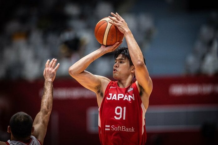 要所で活躍を見せた吉井裕鷹選手(7月15日、対シリア戦より)(C)FIBA