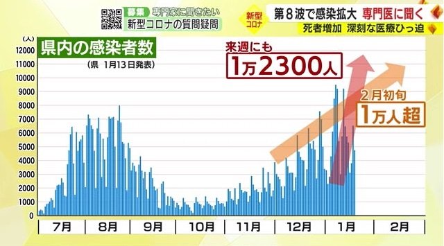 静岡県の新規感染者の推移