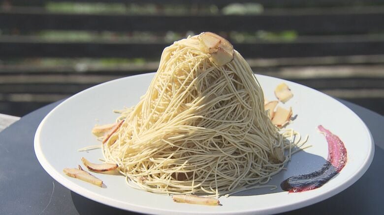 栗きんとんを5個分使用…名物は“賞味期限わずか30分”のモンブラン 創業75年の和菓子店が作る本格栗スイーツ|FNNプライムオンライン