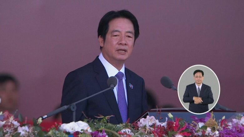 台湾・頼清徳総統が新防空システム「台湾の盾」を発表　中国の軍事的脅威に備え防衛力強化　”建国”の日「双十節」に｜FNNプライムオンライン