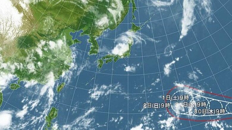 【台風情報】台風13号の今後の進路予想は　31日には「猛烈な勢力」にまで発達する見込み　8月1日には勢力を維持したまま南鳥島近海に達する見込み｜FNNプライムオンライン