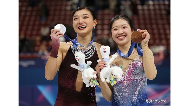 坂本花織「一睡もできなかった」女子フィギュアでダブル表彰台の2人が記者会見【ミラノ・コルティナ五輪】｜FNNプライムオンライン