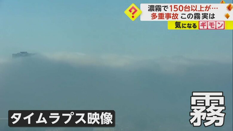 事故当時のタイムラプス映像