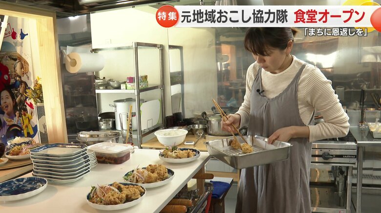 店主の斎藤節子さんが一人で切り盛りする