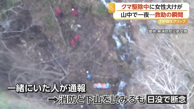 ヘリから撮影された地上の様子