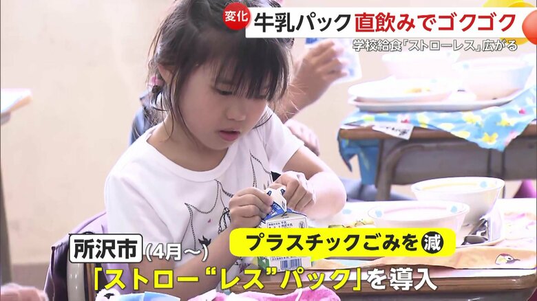 所沢市は4月から「ストロー“レス”パック」を導入