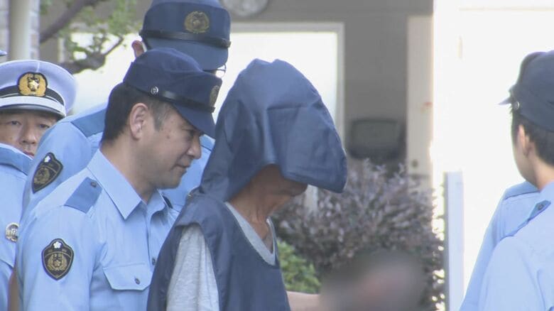 送検される大神正治容疑者(福岡西警察署･9月22日)
