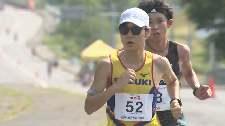 士別ハーフマラソンを走る山口武選手